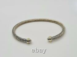 DAVID YURMAN Cable Classics Bracelet with 18K Gold 4mm $395 NEW