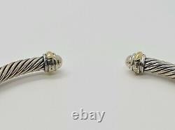 DAVID YURMAN Cable Classics Bracelet with 18K Gold 4mm $395 NEW