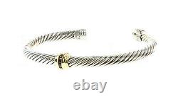 DAVID YURMAN Cable Classics Single-Station Bracelet Ruby & 14K Gold $750 NEW