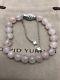 David Yurman Sterling Silver Spiritual Beads Bracelet Pink Rose Quartz 8mm