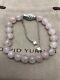 David Yurman Sterling Silver Spiritual Beads Bracelet Pink Rose Quartz 8mm