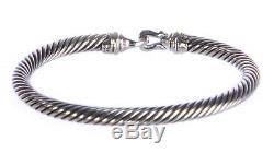DAVID YURMAN Women's Cable Buckle Bracelet with Gold 5mm NEW
