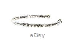 DAVID YURMAN Womens Cable Classics Bracelet with 18K Gold 4mm $395 NEW