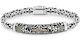 Devata Bali 18k Gold Sterling Silver Borobudur Chain Bracelet Byk6715tt M/7.5