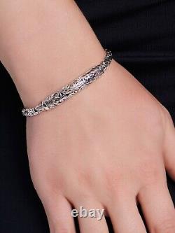 DEVATA Bali 18K Gold Sterling Silver Borobudur Chain Bracelet BYK6715TT M/7.5