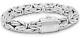 Devata Bali Sterling Silver Borobudur 10mm Chain Bracelet Byk5261 L/8.0