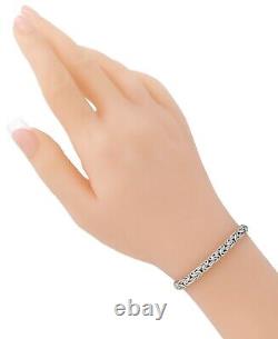 DEVATA Bali Sterling Silver Borobudur 5mm Chain Bracelet BYK5235 L/8.0