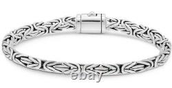 DEVATA Bali Sterling Silver Borobudur 6mm Chain Bracelet BYK5246 M/7.5