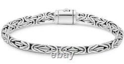 DEVATA Bali Sterling Silver Borobudur 6mm Chain Bracelet BYK5246 S/7.0