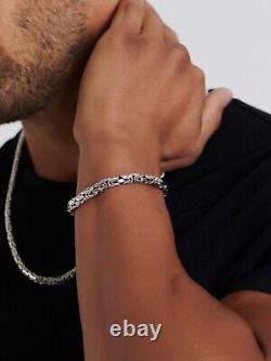 DEVATA Bali Sterling Silver Borobudur 7mm Chain Bracelet BYK5257 S/7.0
