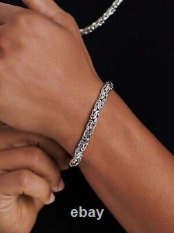 DEVATA Bali Sterling Silver Borobudur 7mm Chain Bracelet BYK5257 S/7.0