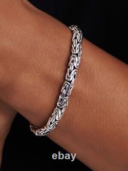 DEVATA Bali Sterling Silver Borobudur 7mm Chain Bracelet BYK5257 S/7.0