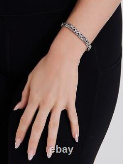 DEVATA Bali Sterling Silver Borobudur 7mm Chain Bracelet BYK5257 S/7.0