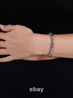 DEVATA Bali Sterling Silver Borobudur 7mm Chain Bracelet BYK5257 S/7.0
