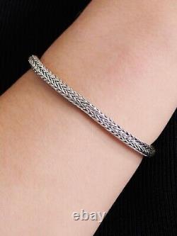 DEVATA Bali Sterling Silver Foxtail 5mm Chain Bracelet FTK5250 M/7.5