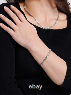 DEVATA Bali Sterling Silver Paddy 5mm Chain Bracelet WHK5235 S/7.0