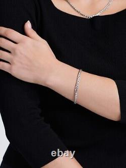 DEVATA Bali Sterling Silver Paddy 5mm Chain Bracelet WHK5235 S/7.0