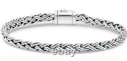 DEVATA Bali Sterling Silver Paddy 5mm Chain Bracelet WHK5235 S/7.0