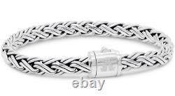 DEVATA Bali Sterling Silver Paddy 7mm Chain Bracelet WHK5257 S/7.0
