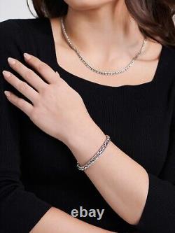DEVATA Bali Sterling Silver Paddy 7mm Chain Bracelet WHK5257 S/7.0