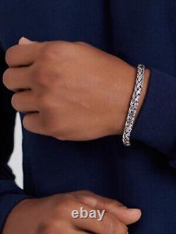 DEVATA Bali Sterling Silver Paddy 7mm Chain Bracelet WHK5257 S/7.0