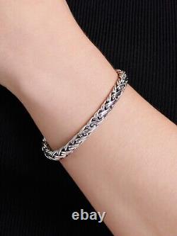 DEVATA Bali Sterling Silver Paddy 7mm Chain Bracelet WHK5257 S/7.0