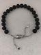 Dy David Yurman Spiritual Beads Bracelet Sterling Silver With Black Onyx