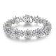 D Color Vvs1 Moissanite Sunflower Tennis Bracelet For Women 925 Sterling Silver