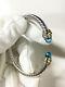 David Yurman 5mm Cable Classics Bracelet With Blue Topaz And 14k Gold