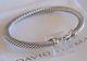David Yurman Buckle 18k Yellow Gold Sterling Silver 5mm Cable Bracelet Withpouch