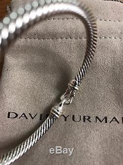David Yurman Cable Buckle Bracelet SMALL SIZE With Gold 5mm 925 Sterling silver