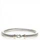 David Yurman Cable Buckle Bracelet With Gold 5mm 925 Sterling Silver