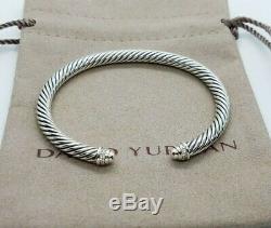 David Yurman Cable Classics Bracelet with Diamonds, 5mm size medium