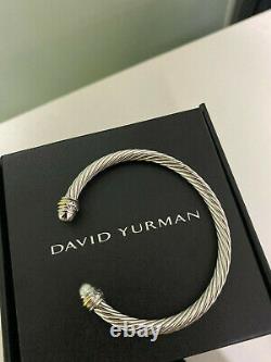 David Yurman Cable Cuff Bracelet 750 18K gold Classic 925 Sterling Silver