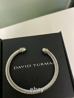 David Yurman Cable Cuff Bracelet 750 18K gold Classic 925 Sterling Silver