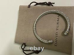 David Yurman Cable Cuff Bracelet 750 18K gold Classic 925 Sterling Silver