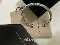 David Yurman Cable Cuff Bracelet 750 18K gold Classic 925 Sterling Silver