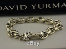 David Yurman Chain Oval Link Bracelet in Sterling Silver, 11mm, 8.5inch