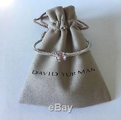 David Yurman Chatelaine Bracelet With Morganite 925 Sterling Silver 3mm