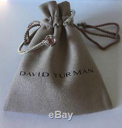 David Yurman Chatelaine Bracelet With Morganite 925 Sterling Silver 3mm