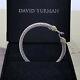David Yurman Hinge Cable Buckle Bracelet 750 18k Gold Classic Sterling Silver