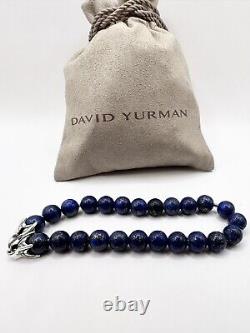 David Yurman Men's Spiritual Bead Bracelet with Lapis Lazuli 8.5 in