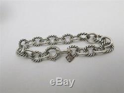 David Yurman Sterling Silver 10mm Medium Oval Link Bracelet