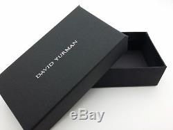 David Yurman Sterling Silver 4'mm Double Box Chain 8' Inch Bracelet with Box
