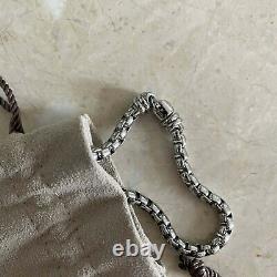 David Yurman Sterling Silver 5mm Wide Box Chain Man's bracelet