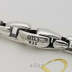 David Yurman Sterling Silver Classic Mens 5'mm Box Chain 8' Inch Bracelet