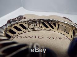 David Yurman Sterling Silver Lapis 15MM Waverly Cuff Bracelet