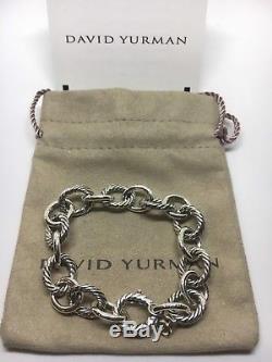 David Yurman Sterling Silver Medium Oval Link Bracelet 10mm