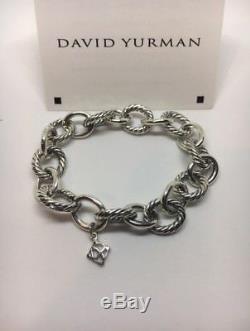 David Yurman Sterling Silver Medium Oval Link Bracelet 10mm