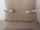 David Yurman Sterling Silver Morganite And Diamonds 5mm Cable Cuff Bracelet